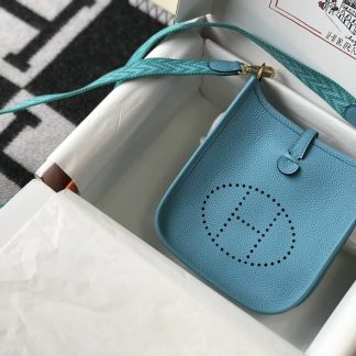 Replica Hermes Evelyne Mini Clemence Leather Bag