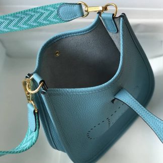 Replica Hermes Evelyne Mini Clemence Leather Bag