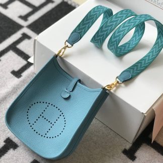 Replica Hermes Evelyne Mini Clemence Leather Bag