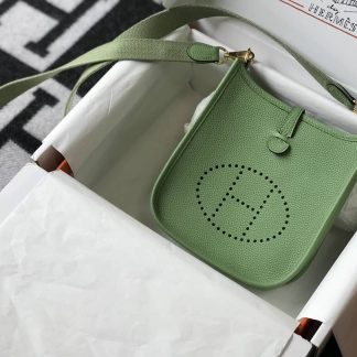Replica Hermes Evelyne Mini Clemence Leather Bag