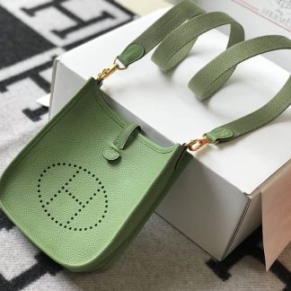 Replica Hermes Evelyne Mini Clemence Leather Bag