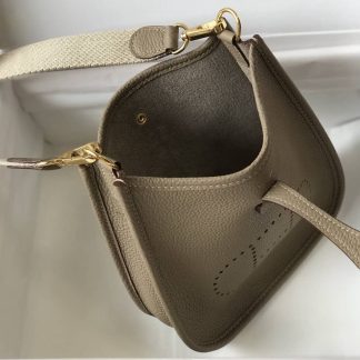 Replica Hermes Evelyne Mini Clemence Leather Bag