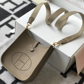 Replica Hermes Evelyne Mini Clemence Leather Bag