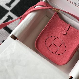 Replica Hermes Evelyne Mini Clemence Leather Bag