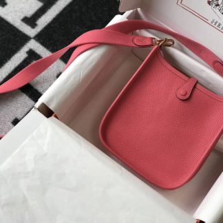 Replica Hermes Evelyne Mini Clemence Leather Bag