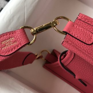 Replica Hermes Evelyne Mini Clemence Leather Bag