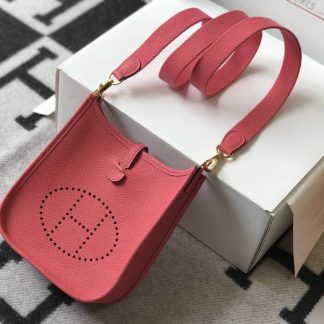 Replica Hermes Evelyne Mini Clemence Leather Bag