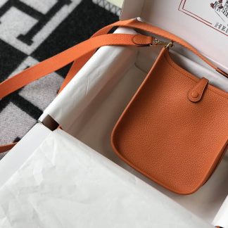 Replica Hermes Evelyne Mini Clemence Leather Bag