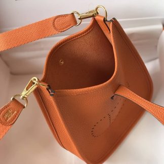 Replica Hermes Evelyne Mini Clemence Leather Bag