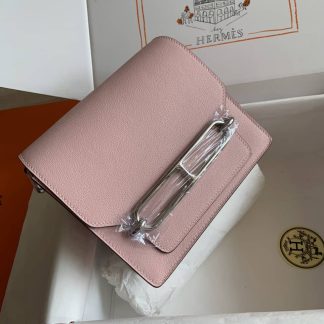 Replica Hermes Mini Roulis 18 Evercolor Leather Shoulder Bag