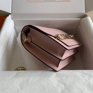 Replica Hermes Mini Roulis 18 Evercolor Leather Shoulder Bag