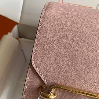 Replica Hermes Mini Roulis 18 Evercolor Leather Shoulder Bag