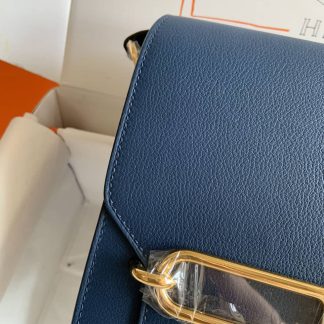Replica Hermes Mini Roulis 18 Evercolor Leather Shoulder Bag