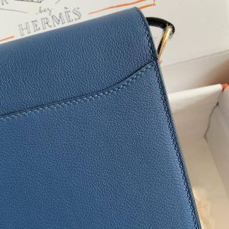 Replica Hermes Mini Roulis 18 Evercolor Leather Shoulder Bag
