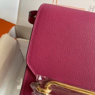 Replica Hermes Mini Roulis 18 Evercolor Leather Shoulder Bag