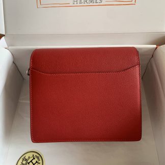 Replica Hermes Mini Roulis 18 Evercolor Leather Shoulder Bag