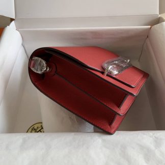 Replica Hermes Mini Roulis 18 Evercolor Leather Shoulder Bag