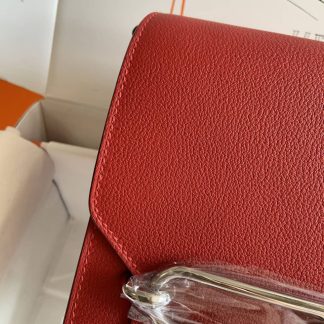 Replica Hermes Mini Roulis 18 Evercolor Leather Shoulder Bag