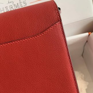 Replica Hermes Mini Roulis 18 Evercolor Leather Shoulder Bag