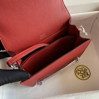 Replica Hermes Mini Roulis 18 Evercolor Leather Shoulder Bag