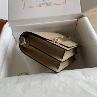 Replica Hermes Mini Roulis 18 Evercolor Leather Shoulder Bag