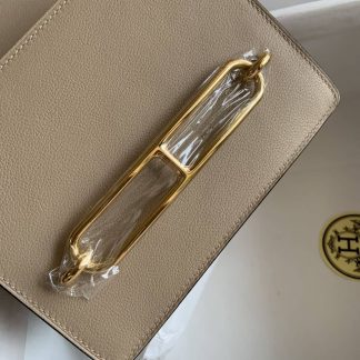 Replica Hermes Mini Roulis 18 Evercolor Leather Shoulder Bag