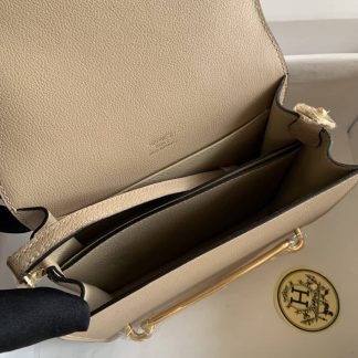 Replica Hermes Mini Roulis 18 Evercolor Leather Shoulder Bag