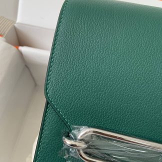 Replica Hermes Mini Roulis 18 Evercolor Leather Shoulder Bag