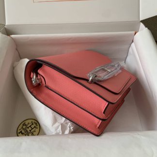 Replica Hermes Mini Roulis 18 Evercolor Leather Shoulder Bag