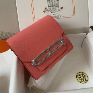Replica Hermes Mini Roulis 18 Evercolor Leather Shoulder Bag