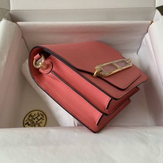 Replica Hermes Mini Roulis 18 Evercolor Leather Shoulder Bag