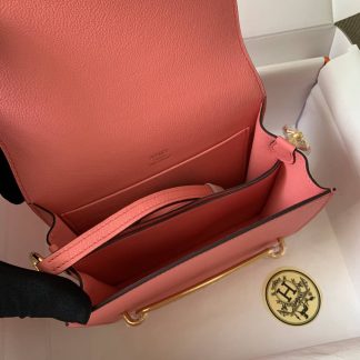 Replica Hermes Mini Roulis 18 Evercolor Leather Shoulder Bag