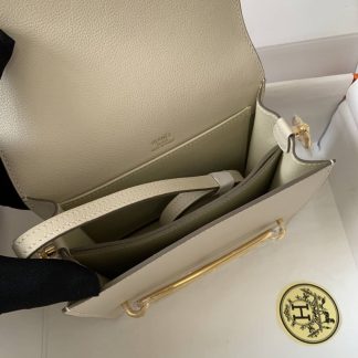 Replica Hermes Mini Roulis 18 Evercolor Leather Shoulder Bag