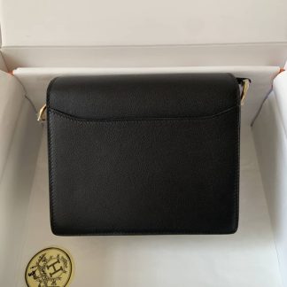 Replica Hermes Mini Roulis 18 Evercolor Leather Shoulder Bag
