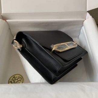 Replica Hermes Mini Roulis 18 Evercolor Leather Shoulder Bag