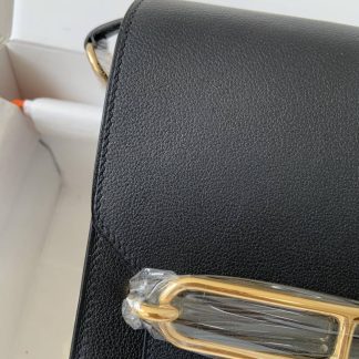 Replica Hermes Mini Roulis 18 Evercolor Leather Shoulder Bag