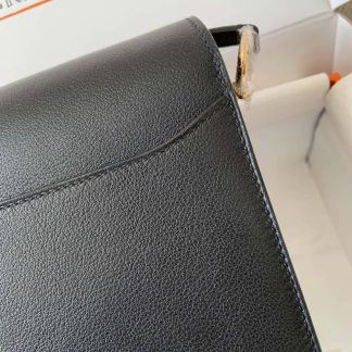 Replica Hermes Mini Roulis 18 Evercolor Leather Shoulder Bag