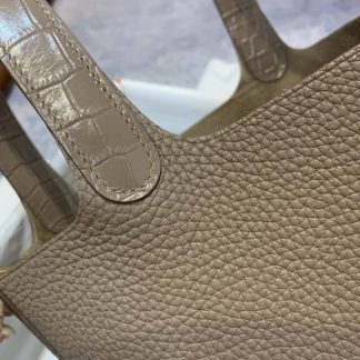 Replica Hermes Picotin Lock 22 Clemence Leather Bag