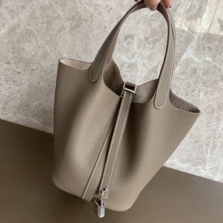 Replica Hermes Picotin Lock 18 Clemence Leather Bag