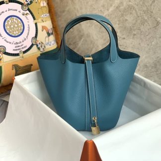 Replica Hermes Picotin Lock 18 Clemence Leather Bag
