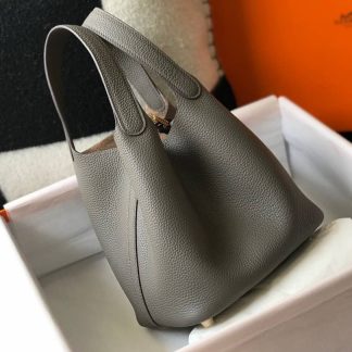 Replica Hermes Picotin Lock 18 Clemence Leather Bag
