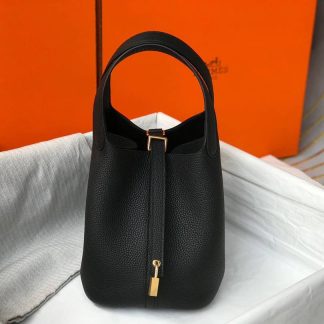 Replica Hermes Picotin Lock 18 Clemence Leather Bag