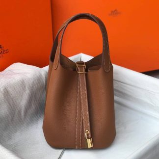 Replica Hermes Picotin Lock 18 Clemence Leather Bag