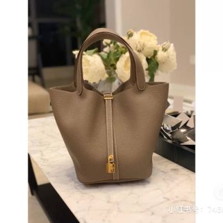 Replica Hermes Picotin Lock 18 Clemence Leather Bag