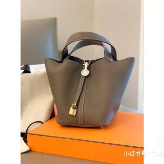 Replica Hermes Picotin Lock 18 Clemence Leather Bag