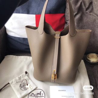 Replica Hermes Picotin Lock 18 Clemence Leather Bag