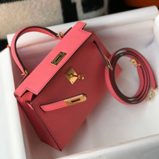 Replica Hermes Kelly Mini Epsom Leather Bag