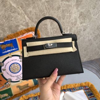 Replica Hermes Kelly Mini Epsom Leather Bag