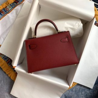 Replica Hermes Kelly Mini Epsom Leather Bag