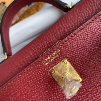 Replica Hermes Kelly Mini Epsom Leather Bag